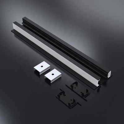Anodisierendes LED-Streifen-Licht-Aluminium-Strangpressprofil, silberschwarze Farbe