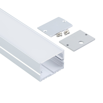 T8 Extrudierter Aluminium-Montagekanal mit LED-Profil zur Oberflächenmontage