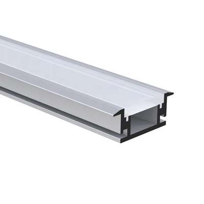 U Zummen vertiefte anodisierte Malerei LED-Profil Kanal für Boden-Beleuchtung