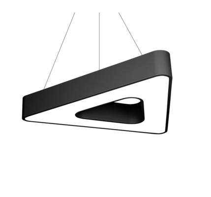 Schwarze galvanisierte lineare Lichter LED, Dreieck industrielles lineares hängendes beleuchtendes Soem