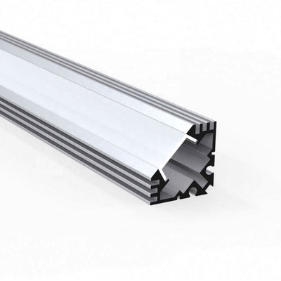Anodisiertes vertieftes Profil-Silberweiß-schwarzes Aluminiummaterial der Ecken-LED