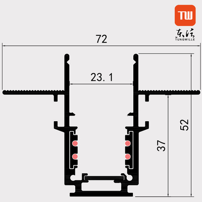 Justierbare Bahn-Licht-Schiene LED lineare magnetisch für Küchen-Schlafzimmer Soem-ODM