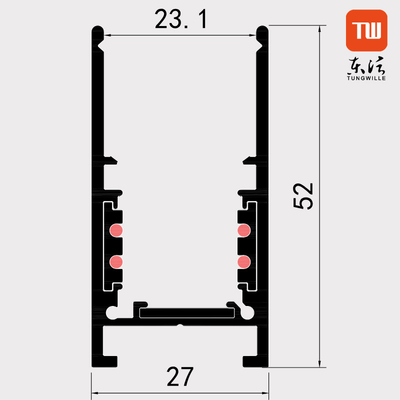 10W vertiefte magnetische LED-Bahn-Aluminiumoberfläche für hängendes Licht