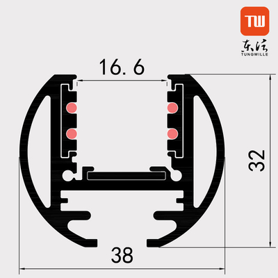 Trimless Magnetische 48-V-Beleuchtungsschiene für Küche, Hotelzimmer