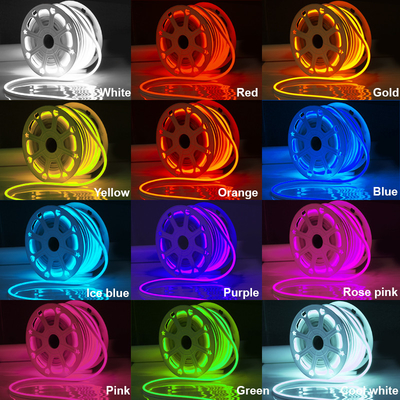8MM Biegenibler rosa Neon-LED Streifen, führte die Leuchtreklame 45 LM/W IP65 IP67 IP68 wasserdicht