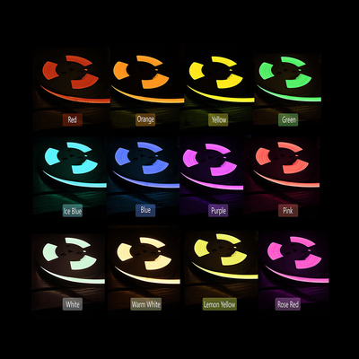 RGBW 12V LED Neon-Biegen hell, LED-Silikon-Neon streift 7mm x 14mm für Hochzeit ab