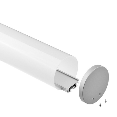 Verschobenes LED Aluminiumprofil ein 180 Grad-anodisierte malende runde Zumm