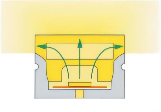 Vertiefte angebrachte wasserdichte milchige klare Farbe des LED-Silikon-Rohr-IP68