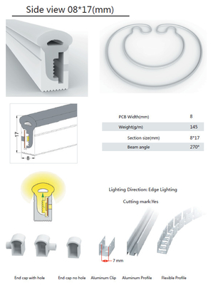 Biegenibler LED Streifen-wasserdichtes Neonlicht-Silikon-Rohr IP65 IP67 RGB