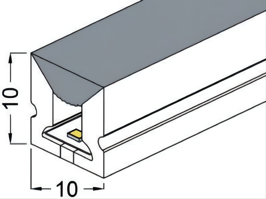 10×10mm LED Silikon-Rohr wasserdichtes IP68 für geführte Streifen-Beleuchtung
