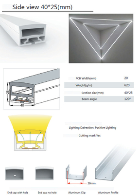 Gummi-LED-Silikon-Rohr, Profil im Freien 40×25mm LED für Beleuchtung