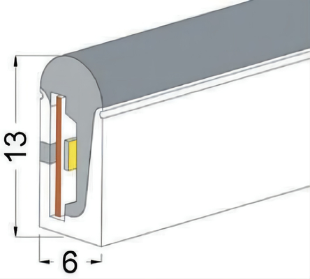 6×13mm LED Silikon-Rohr Bendable für Innendekoration im Freien