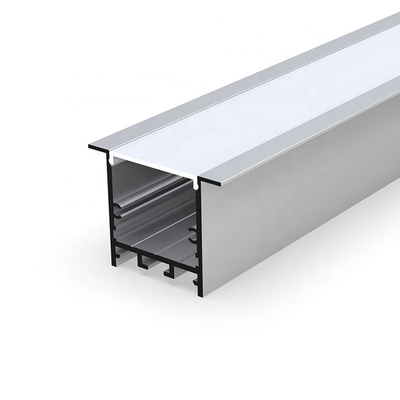 Anodisiertes verschobenes LED-Profil, Streifen silberne Oberflächen-50 x 35mm des Profil-Licht-LED