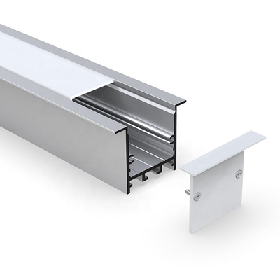 Anodisiertes verschobenes LED-Profil, Streifen silberne Oberflächen-50 x 35mm des Profil-Licht-LED