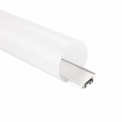 Verschobenes LED Aluminiumprofil ein 180 Grad-anodisierte malende runde Zumm