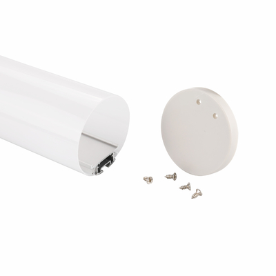 Verschobenes LED Aluminiumprofil ein 180 Grad-anodisierte malende runde Zumm