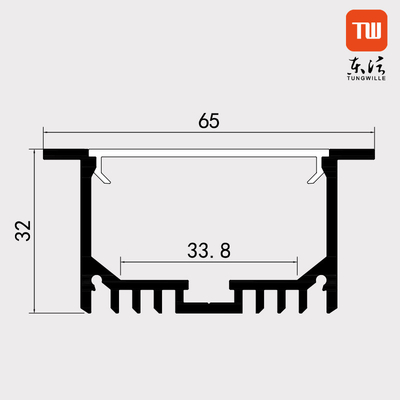 Das 6063 Legierungs-Aluminiumprofil für LED-Streifen-Beleuchtung, anodisierte LED-Licht-Profil