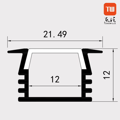 16x12mm vertiefte LED-Streifen-Beleuchtung für Fasergipsplattenaluminium Material