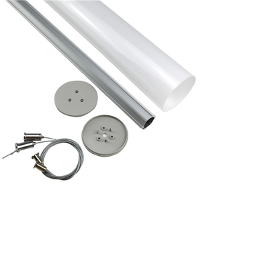 Rundes LED-Profil zum Aufhängen aus Aluminium, Durchmesser 40 mm, 50 mm, 60 mm