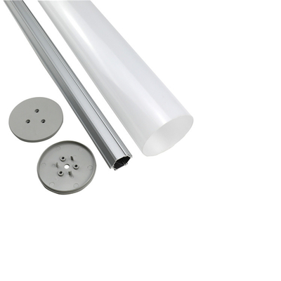 Rundes LED-Profil zum Aufhängen aus Aluminium, Durchmesser 40 mm, 50 mm, 60 mm