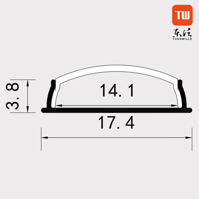 Biegenibles Bendable Aluminium-LED-Profil, Kanal des Verdrängungs-Oberflächenberg-LED
