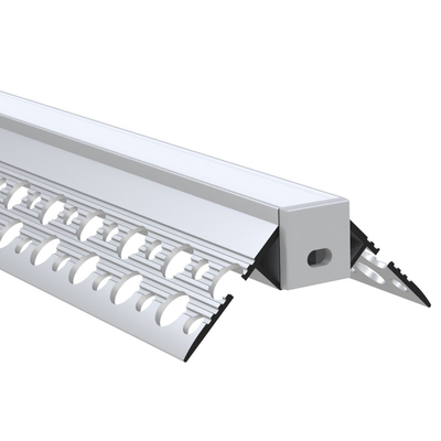 Silberner Farbgips in LED-Profil, Aluminium-LED-Verdrängungs-Profil für Garderobe