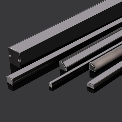 Dünnes schwarzes LED-Streifen-Profil, Aluminiumkanal des Kino-LED mit Abdeckung Soem