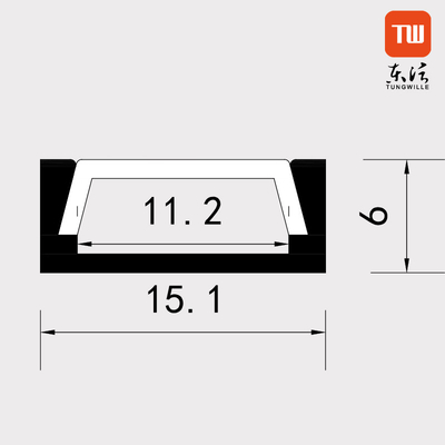 6063 Bescheinigung LED-Neonbeleuchtungs-Aluminiumkanal-Profil CERS ROHS