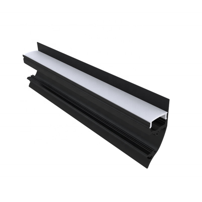 Verdrängtes schwarzes LED-Streifen-Lichtschacht-Aufputzmontage Soem-AluminiumoDM