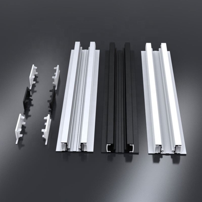 Anodisierendes LED-Streifen-Licht-Aluminium-Strangpressprofil, silberschwarze Farbe