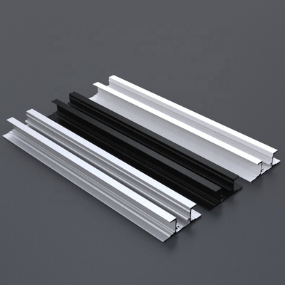 Anodisierendes LED-Streifen-Licht-Aluminium-Strangpressprofil, silberschwarze Farbe