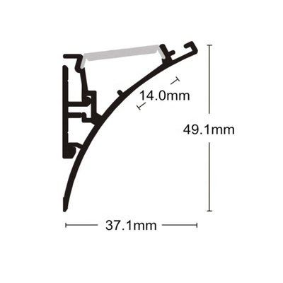 Angebrachtes Oberflächenprofil der Fasergipsplatten-LED, anodisierte LED verdrängte Aluminiumkanal