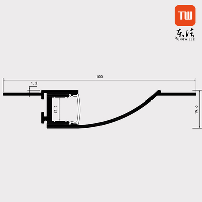 U Zummen Aluminiumlegierungs-Material der Fasergipsplatten-LED des Profil-6063