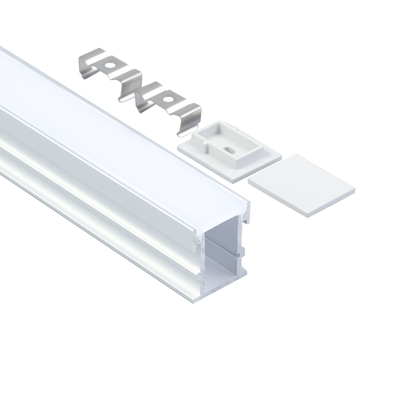 PC-Diffusor, mattiertes, oberflächenmontiertes Aluminium-LED-Profil für LED-Lichtleisten
