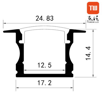 Kleiderschrank Einbau-LED-Profile U-Form Kühlkörper LED-Aluminium-Extrusion