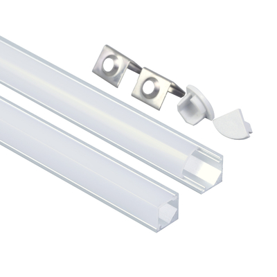 8 * 8mm Eck-LED-Kanal-V-Form-Küchenlicht-Eckmontage-LED-Aluminiumprofil