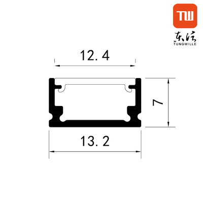 Kleine LED-Extrusionsprofil-PC-Diffusor-Garderobenschrank-Lichtoberfläche