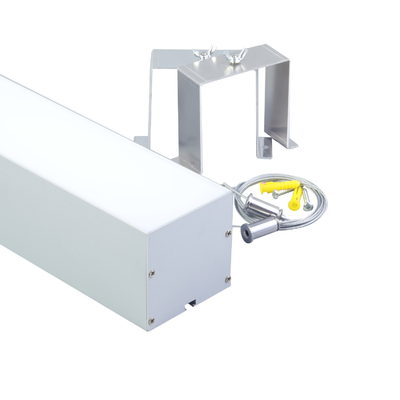 Aluminium abgehängtes LED-Profil 79 * 77 mm Kühlkörpergehäuse Silber