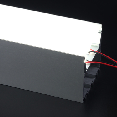 Aluminium abgehängtes LED-Profil 79 * 77 mm Kühlkörpergehäuse Silber