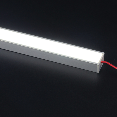 Silber eloxierter LED-Profil-PC-Diffusor zur Oberflächenmontage für die Küchenbeleuchtung