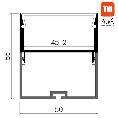 40 mm abgehängte LED-Deckenleuchten aus Aluminiumprofil, dekorativ