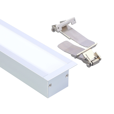 U-Form 6063 LED-Streifen-Aluminiumkanal, abgehängtes LED-Extrusionsprofil