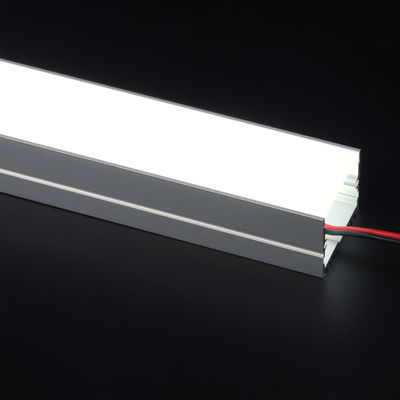 T8 Extrudierter Aluminium-Montagekanal mit LED-Profil zur Oberflächenmontage