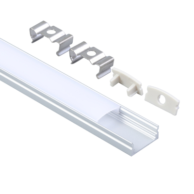 Innenbeleuchtung Oberfläche Aluminium LED-Profil milchig weißer Diffusor