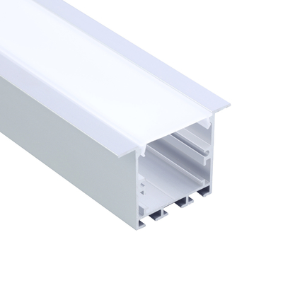 Silbernes Aluminium vertieft verschob geführte Form des Verdrängungs-Profil-U