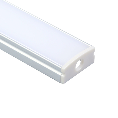 U formen silbernes schwarzes weißes Aluminiumprofil des Verdrängungs-Kanal-LED für Streifen-Licht