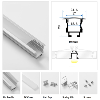 Aluminiumunterkunftvertiefte LED-Profil-Büro-Wand-Deckenleuchte-Beleuchtung
