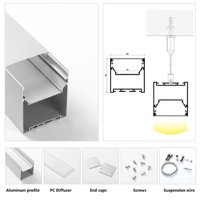 Lineares helles Aluminium-LED-Profil mit Fahrer Built In des Kühlkörper-Behälter-LED