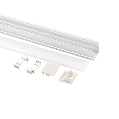 Form 20mm Breiten-U führte Aluminiumprofil PC Abdeckungs-Küchen-Garderoben-Licht