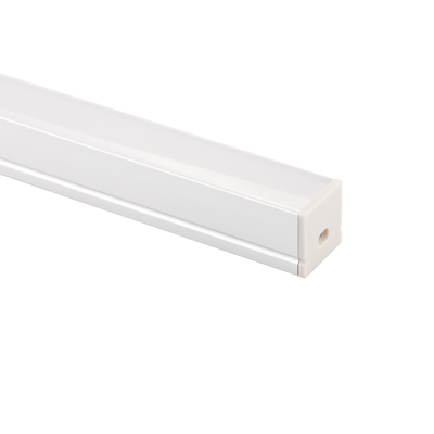 Form 20mm Breiten-U führte Aluminiumprofil PC Abdeckungs-Küchen-Garderoben-Licht